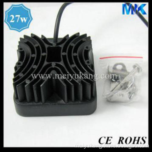 27W 6500K Epistar LED Spot Light for off road lighting IP68 12V 24V